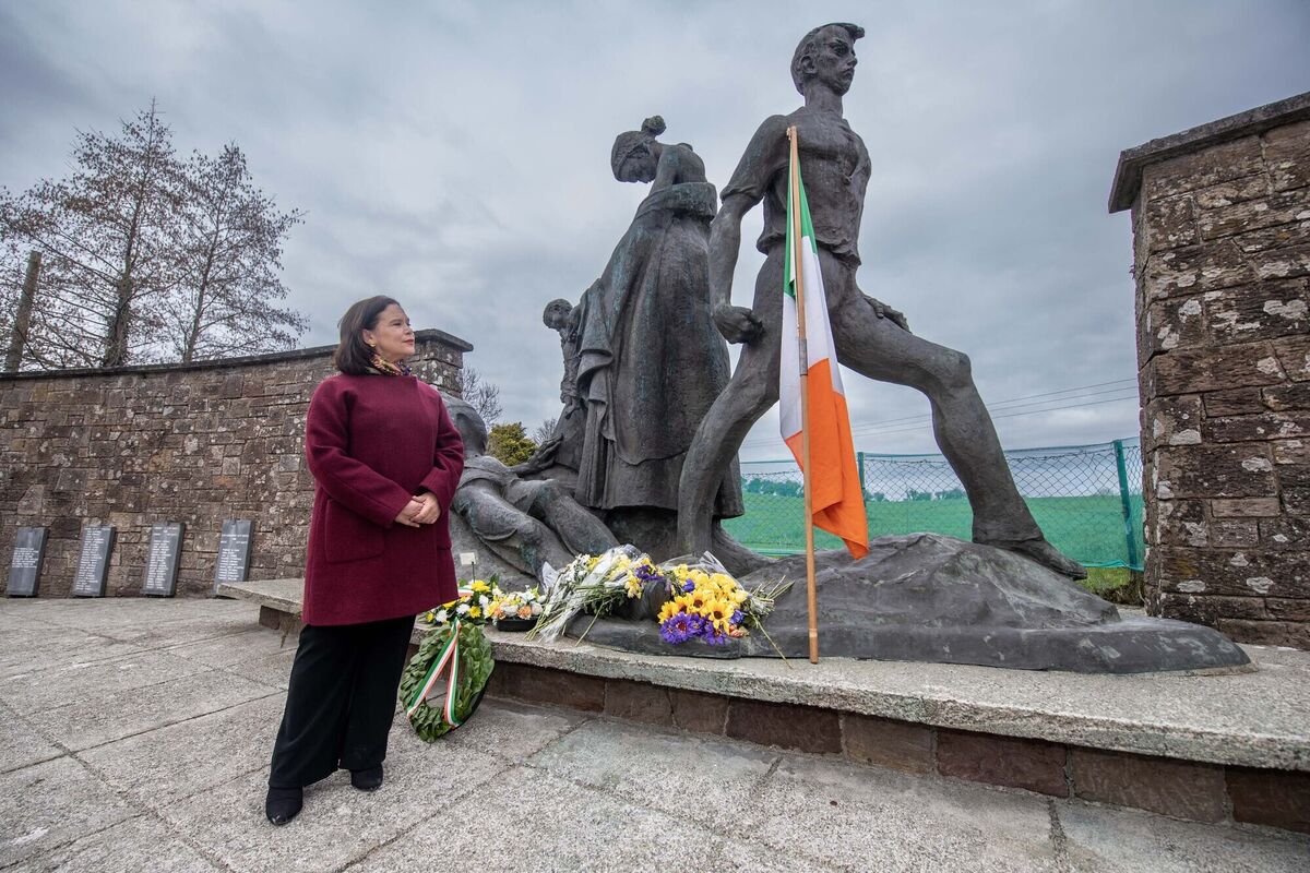 Sinn Féin leader Mary Lou McDonald at Ballyseedy. Sinn Féin leader Mary Lou McDonald at Ballyseedy.