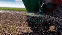Spreading fertilizer