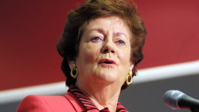 <p>Former Fianna Fáil deputy leader and government minister Mary O'Rourke who passed away this week at the age of 87.</p>
