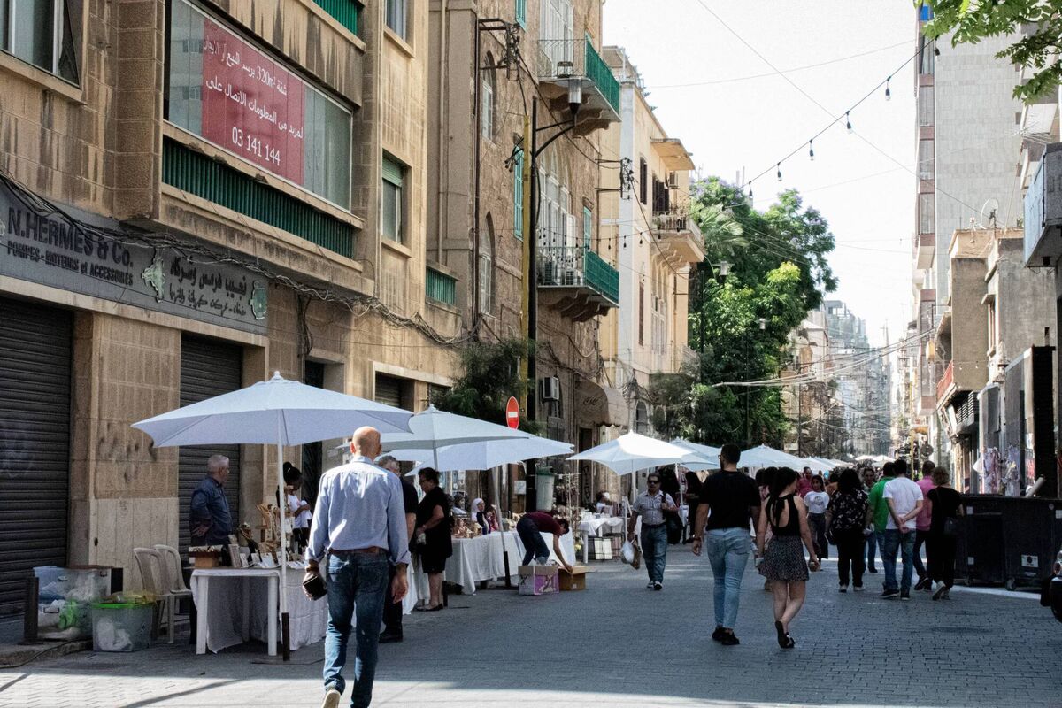 Gemmayze bustling with life during a street food festival. Picture: iStock Gemmayze bustling with life during a street food festival. Picture: iStock