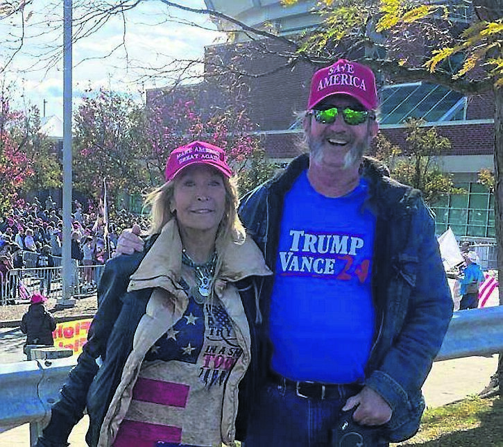 The Maga supporters Mick Clifford met were friendly and welcoming. Dave and Vicky, who turned up with their three dogs to see the crowds arrive for the Pennsylvania rally, told him they were heading home to watch the rally on TV. They blame Joe Biden for runaway inflation. The Maga supporters Mick Clifford met were friendly and welcoming. Dave and Vicky, who turned up with their three dogs to see the crowds arrive for the Pennsylvania rally, told him they were heading home to watch the rally on TV. They blame Joe Biden for runaway inflation.