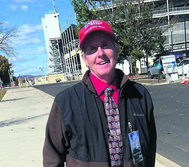 Ahead of Donald Trump’s rally in Pennsylvania on Saturday, Jonathan Watson told Mick Clifford: 'I was just saying to a friend of mine here that it’s like when you go to church. You hang out with like-minded people who believe the same things you do.' Ahead of Donald Trump’s rally in Pennsylvania on Saturday, Jonathan Watson told Mick Clifford: 'I was just saying to a friend of mine here that it’s like when you go to church. You hang out with like-minded people who believe the same things you do.'