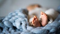 Foot of newborn baby