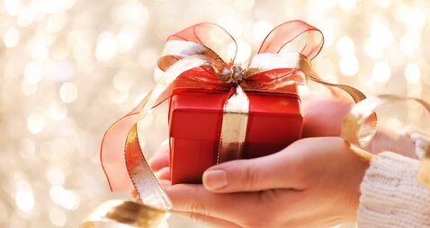 Giving a christmas present