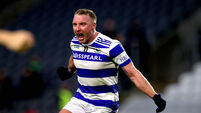 Brian Hurley celebrates at the final whistle 27/10/2024