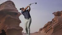 Rory McIlroy hits water on the 18th to give himself challenge on final day in Abu Dhabi