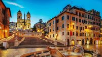 Barcaccia Fountain in The Spanish Steps