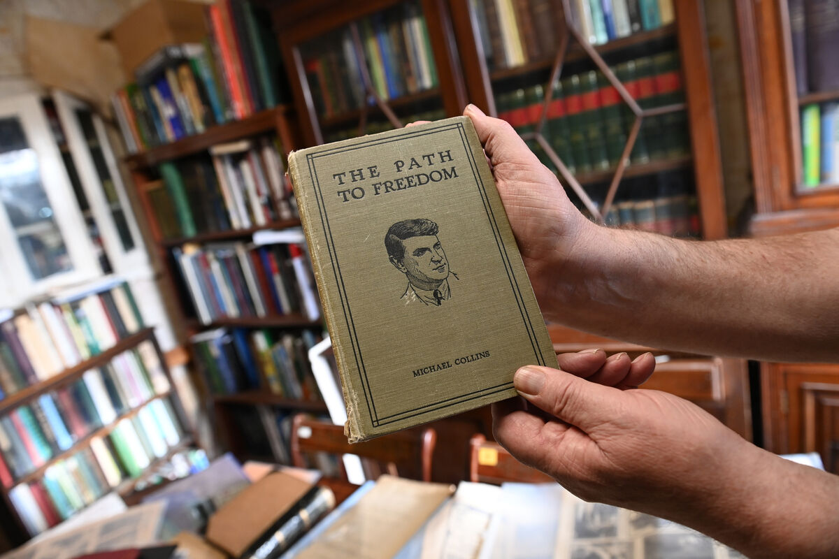 A rare edition of 'The Path to Freedom' by Michael Collins, part of Noel Scannell's extensive collection. Picture: Larry Cummins A rare edition of 'The Path to Freedom' by Michael Collins, part of Noel Scannell's extensive collection. Picture: Larry Cummins