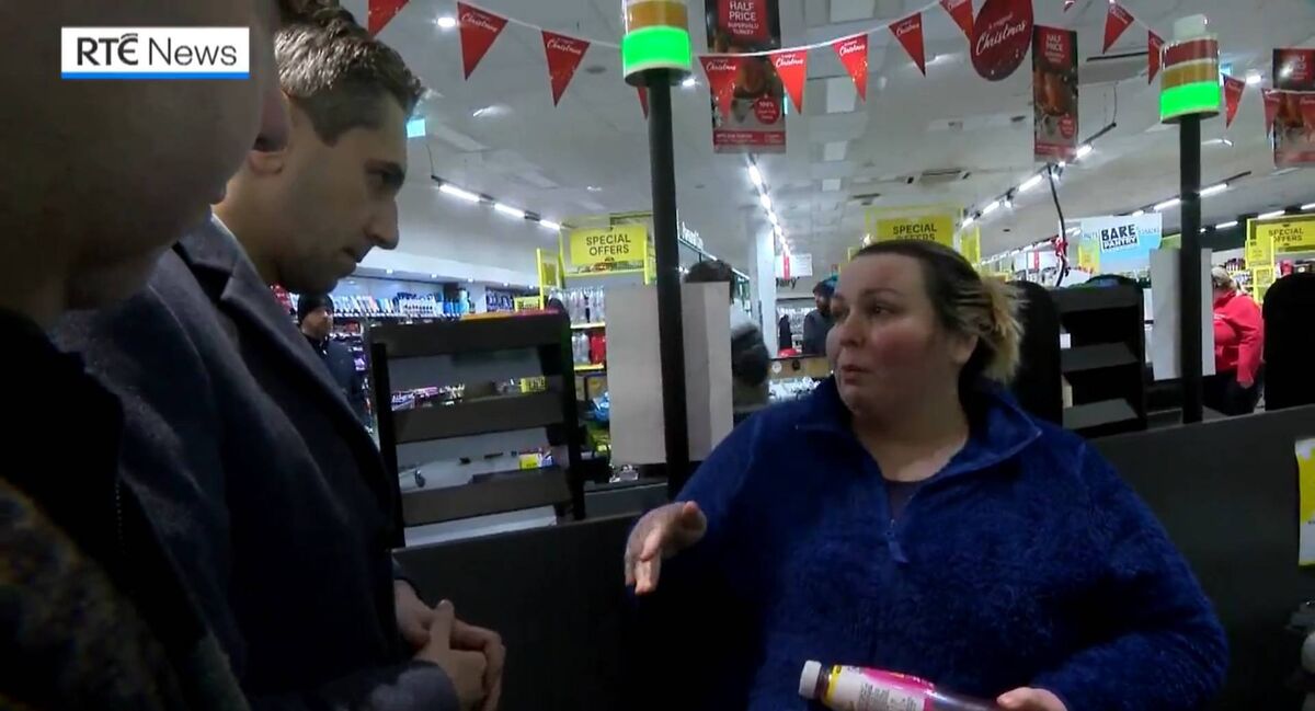 Election 2024 could be remembered as the most boring ever unless something blows up — this week will tell whether the RTÉ clip of Taoiseach Simon Harris meeting disability worker Charlotte Fallon in Kanturk will prove to be that explosion. Picture: RTÉ News Election 2024 could be remembered as the most boring ever unless something blows up — this week will tell whether the RTÉ clip of Taoiseach Simon Harris meeting disability worker Charlotte Fallon in Kanturk will prove to be that explosion. Picture: RTÉ News