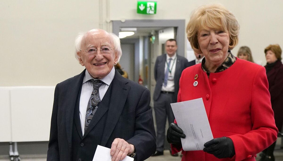 President Michael D Higgins and his wife Sabina cast their votes in the 2024 General Election. Picture: Brian Lawless/PA Wire President Michael D Higgins and his wife Sabina cast their votes in the 2024 General Election. Picture: Brian Lawless/PA Wire