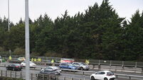 Emergency services at scene of three-vehicle collision in Cork