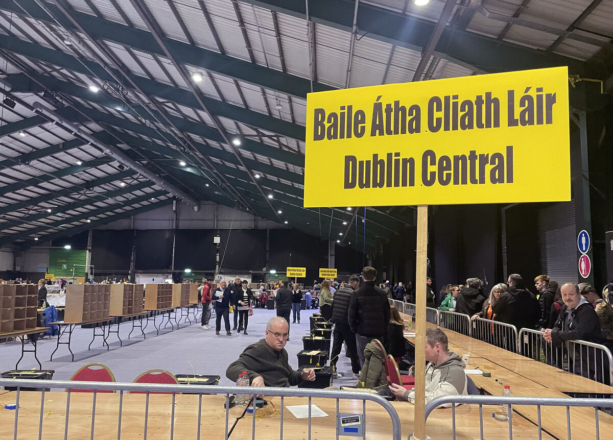 Tallymen and Count staff get ready at the RDS Count Centre as the results of the general election will start to be counted today. Tallymen and Count staff get ready at the RDS Count Centre as the results of the general election will start to be counted today.