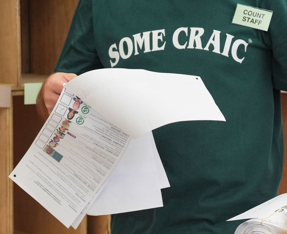 Cian O'Connor's novelty T-shirt from the local elections. File picture: Jonathan Brady/PA Wire Cian O'Connor's novelty T-shirt from the local elections. File picture: Jonathan Brady/PA Wire