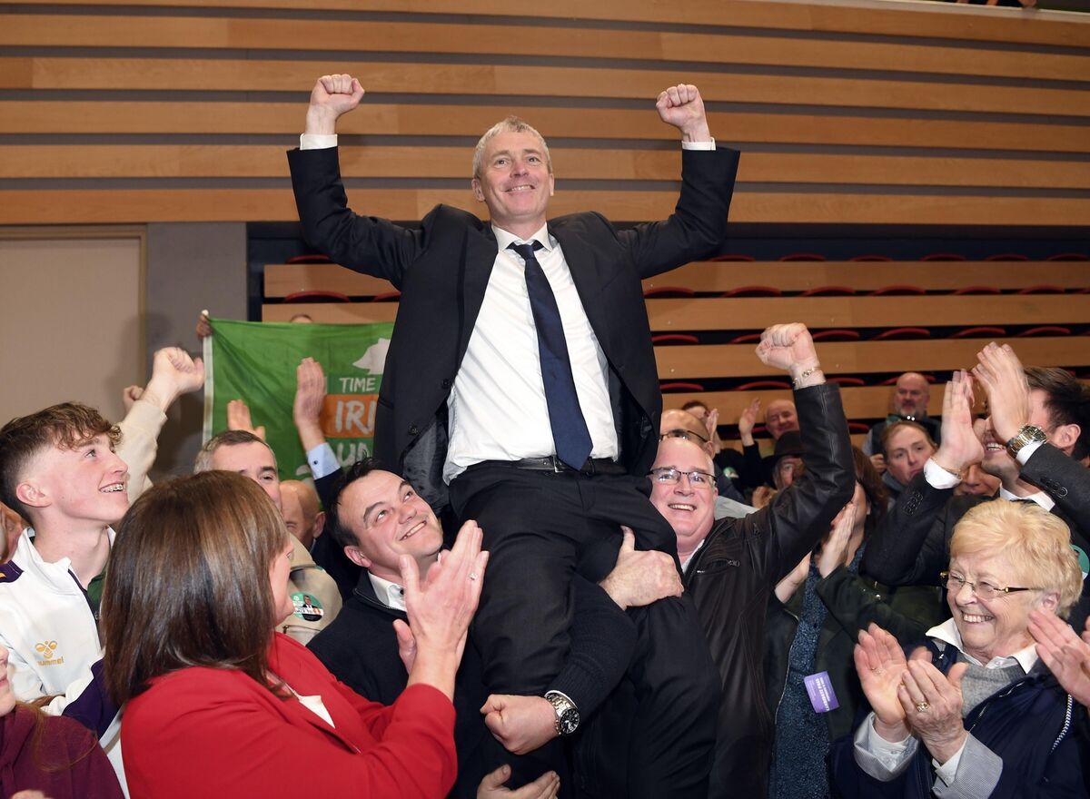 Pa Daly, Sinn Féin re-elected at the count centre in Killarney. The party took 29% of voters in the 18-24 age cohort. Picture: Don MacMonagle Pa Daly, Sinn Féin re-elected at the count centre in Killarney. The party took 29% of voters in the 18-24 age cohort. Picture: Don MacMonagle