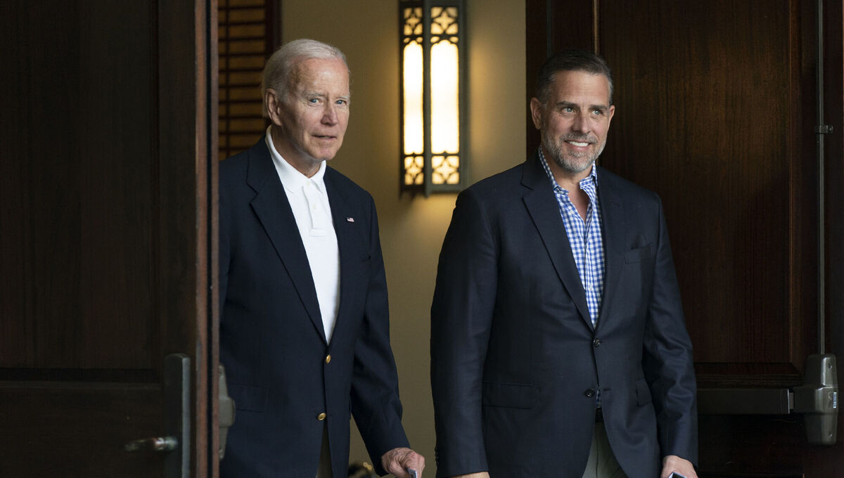 President Joe Biden and his son Hunter Biden leave Holy Spirit Catholic Church in Johns Island, S.C., after attending a Mass, Saturday, Aug. 13, 2022. Biden is in Kiawah Island with his family on vacation. (AP Photo/Manuel Balce Ceneta) President Joe Biden and his son Hunter Biden leave Holy Spirit Catholic Church in Johns Island, S.C., after attending a Mass, Saturday, Aug. 13, 2022. Biden is in Kiawah Island with his family on vacation. (AP Photo/Manuel Balce Ceneta)