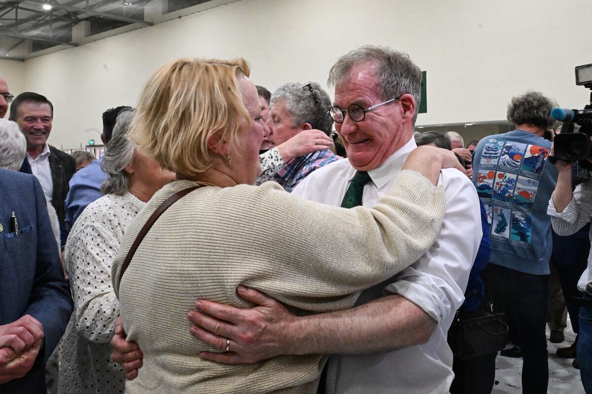 Fine Gael’s Colm Burke celebrates after taking a seat in Cork North Central. Picture: Chani Anderson Fine Gael’s Colm Burke celebrates after taking a seat in Cork North Central. Picture: Chani Anderson