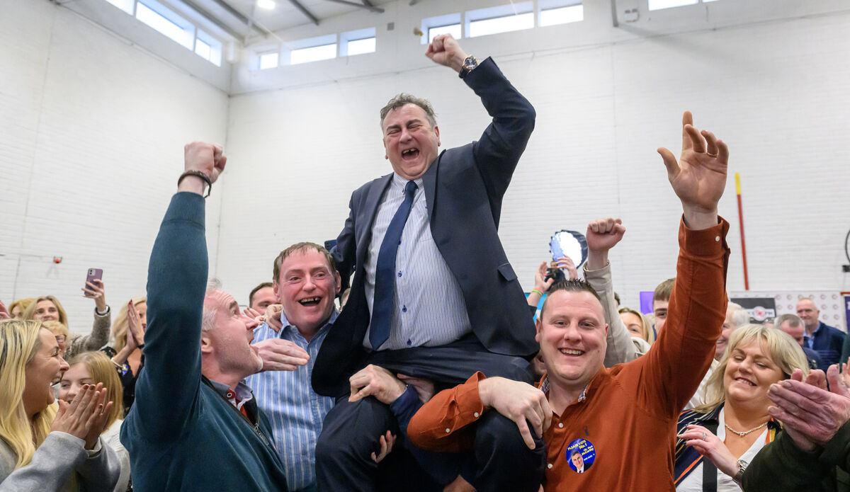Fine Gael's Noel McCarthy celebrates his election win. Picture: Picture Dan Linehan Fine Gael's Noel McCarthy celebrates his election win. Picture: Picture Dan Linehan