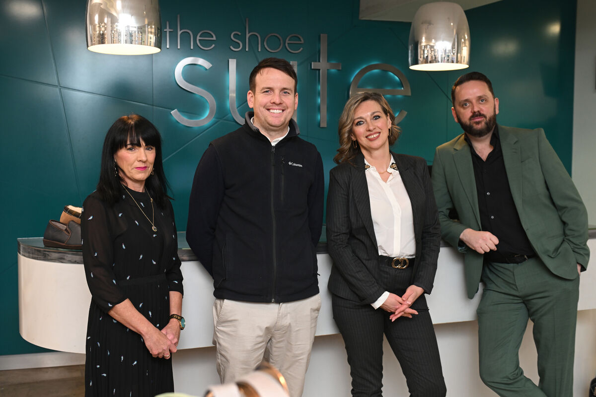 Many of the Shoe Suite's team have been working there for more than a decade. Pictured are staff Jean O'Connell, Mark O'Dwyer, Kevin Nagle, and Mila Tkachuk. Many of the Shoe Suite's team have been working there for more than a decade. Pictured are staff Jean O'Connell, Mark O'Dwyer, Kevin Nagle, and Mila Tkachuk.