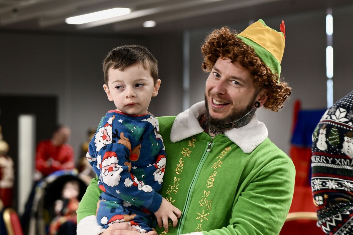 Rhys, 3, and Mark Quilligan. Rhys, 3, and Mark Quilligan.