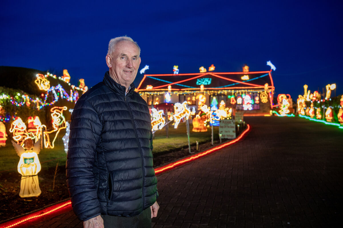 Tony Noonan: 'Up to 10,000 will call to see the lights over the Christmas period.' Photo: Domnick Walsh / Eye Focus LTD Tony Noonan: 'Up to 10,000 will call to see the lights over the Christmas period.' Photo: Domnick Walsh / Eye Focus LTD