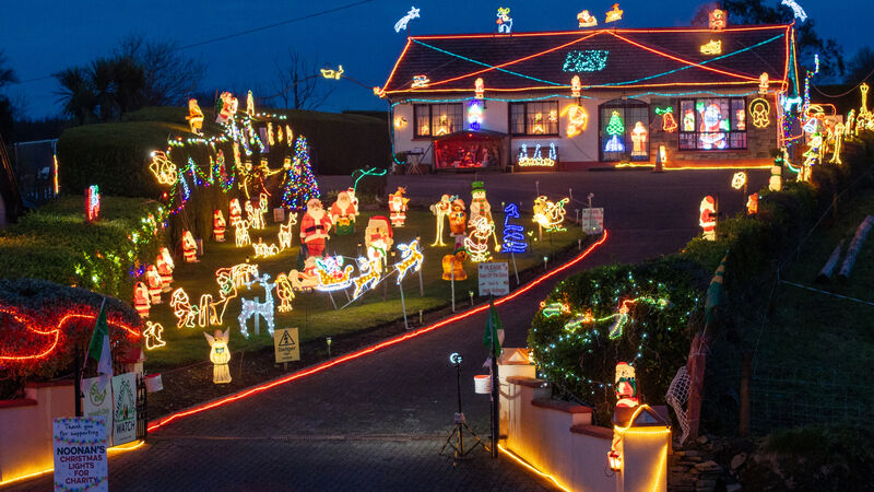 Watch: Limerick man's three miles of cable and 140,000 Christmas lights raise money for charities