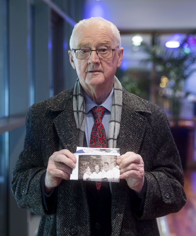 Frank O’Neill who is now 84 years old, with a photo of his brother Jimmy O’Neill, the longest-missing person in the State, who went missing from his home in Waterford on December 15, 1947, at the age of 16. Picture: Sam Boal/Collins Frank O’Neill who is now 84 years old, with a photo of his brother Jimmy O’Neill, the longest-missing person in the State, who went missing from his home in Waterford on December 15, 1947, at the age of 16. Picture: Sam Boal/Collins