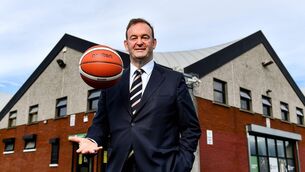 <p>John Feehan at the National Basketball Arena in Dublin after being announced as the new CEO of Basketball Ireland. Photo by Sam Barnes/Sportsfile</p>