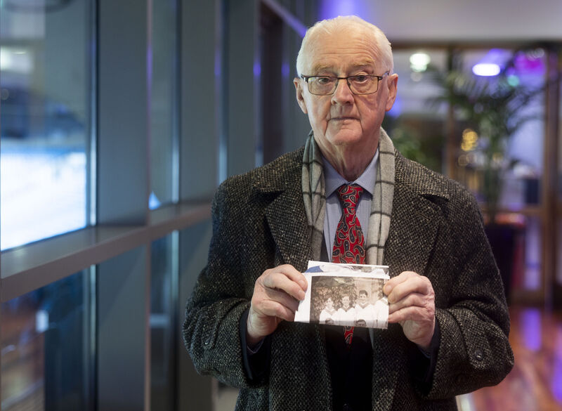 Frank O’Neill with his treasured photo of his brother Jimmy at the Missing Persons Day event in Croke Park on Wednesday. Picture: Sam Boal/Collins Frank O’Neill with his treasured photo of his brother Jimmy at the Missing Persons Day event in Croke Park on Wednesday. Picture: Sam Boal/Collins